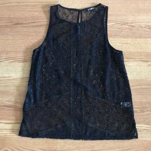 Express Black Lace Tank